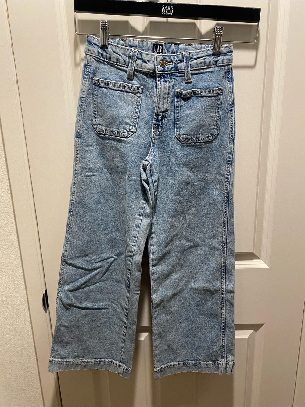 EUC GAP Light Wash Wide-Leg High-Rise Jeans
